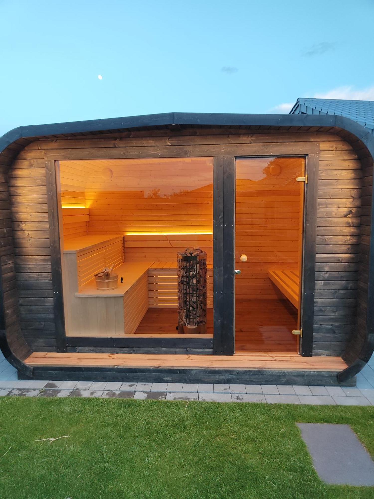 Ferienhaus Devilina Mit Sauna Am Harkebruegger See Barssel  Exterior foto