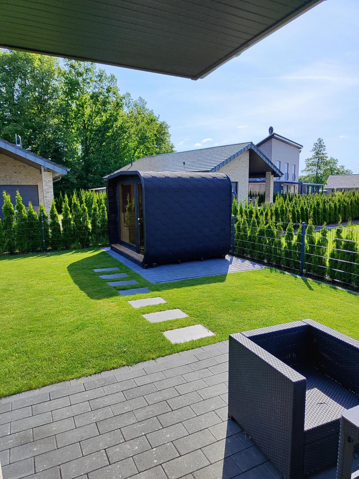 Ferienhaus Devilina Mit Sauna Am Harkebruegger See Barssel  Exterior foto
